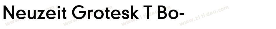 Neuzeit Grotesk T Bo字体转换